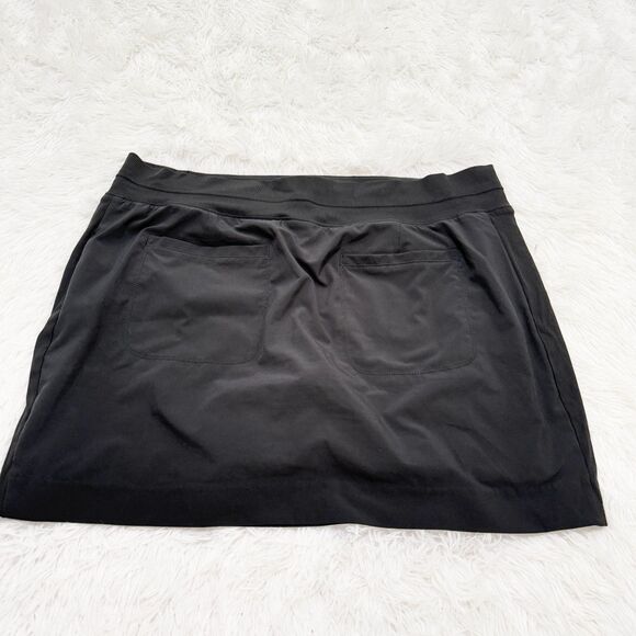 Women Athleta Brooklyn Mid Rise Golf Tennis Athletic Skort in Black Size 16 - Picture 3 of 8